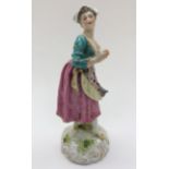 A Victorian Samson figure of a lady in Derby style