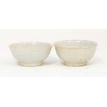 ***Bishton*** A pair of Tek Sing finger bowls, circa 1822, Nagel Auctions labels, approx 7.