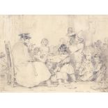 S..Berry (British, 19th Century), The School Room, signed and dated 1837 l.r., pencil, 19 by 25.