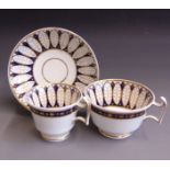 A Spode London shaped trio, tea cup, coffee cup and saucer,