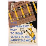 Three 1930s/40s safety posters