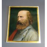 A 19th Century Stevenson & Hancock, Derby portrait plaque, of a bearded gentleman, bust length,