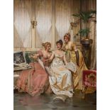 Frederic Soulacroix (French, 1825-1879), 'The Three Connoisseurs', signed l.r.