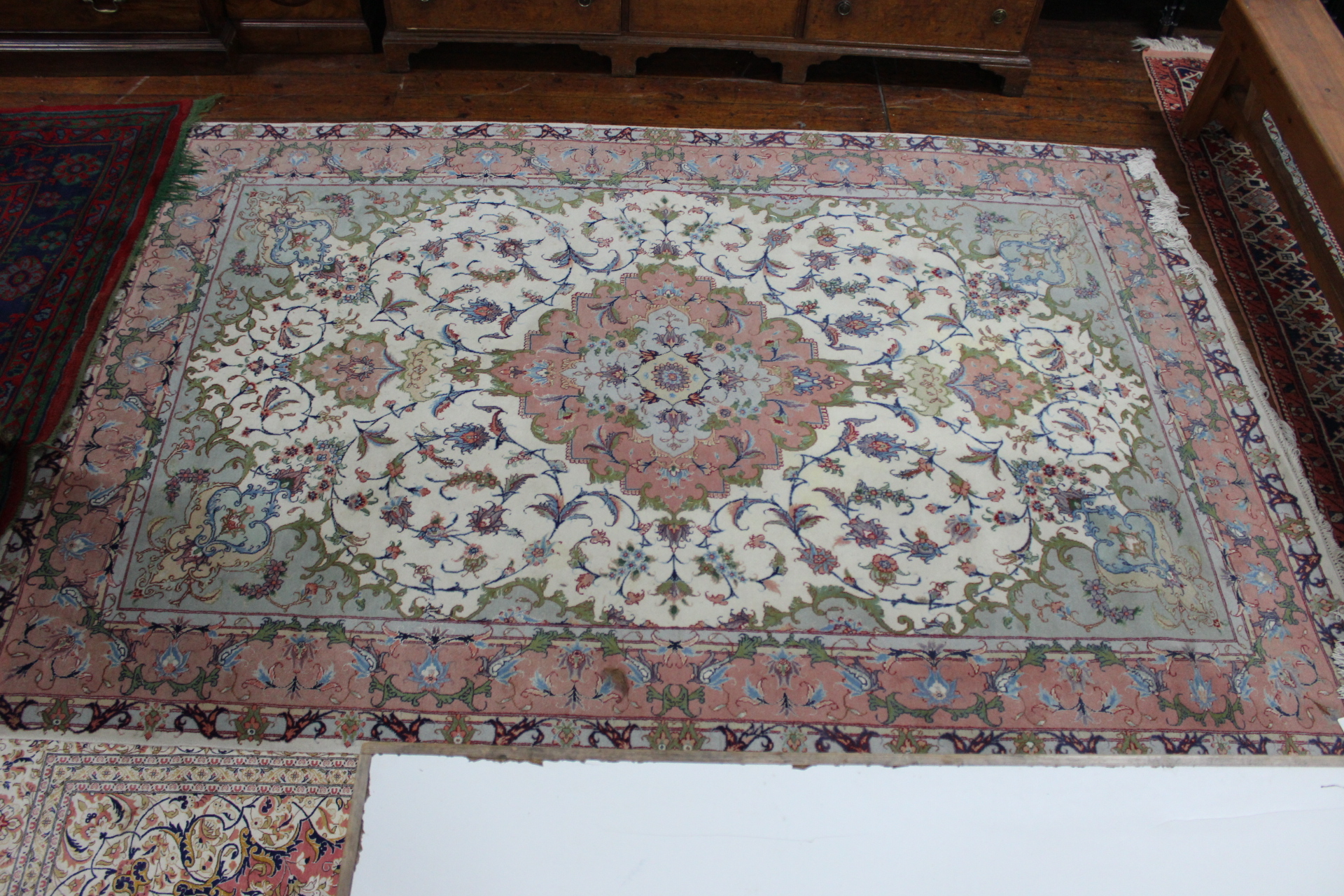 A Tabriz design carpet,