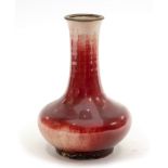 A Chinese sang-de-boeuf vase, 19th Century,