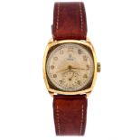 Tudor Rolex, a circa 1940's Tudor Rolex 9ct gold Shock Resisiting wristwatch, 2.