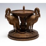 A late 19th Century treen plinth,