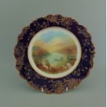 A Staffordshire 'Star China', later known as 'Paragon China' cabinet plate,