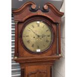 Whitehurst of Derby, an 18th Century oak longcase clock, swan neck pediment,