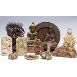 A parcel of assorted oriental antiquities and curiosities,