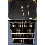 A Clive Christian for Arthur Price eight piece Empire Flame (High Lighted) flatware service