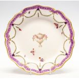 A Derby plate,