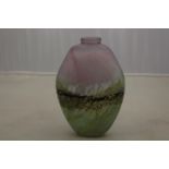 A Norman Stuart Clarke signed and dated 2010 'Cornfield' design vase.