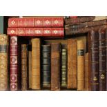 Collection of leather-bound books: Five Hundred Points of Good Husbandry, William Mavor,