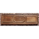 Walnut late 16th/ Early 17th Century 'Cassone' frontage with Guiloche carved border,