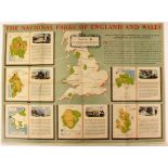 The National Parks of England and Wales, 1955 British travel/tourism colour lithographic poster,