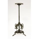 ***Bishton*** A late 19th century French bronze stand,