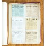 Late-Victorian scrapbook of theatre clippings and playbills,