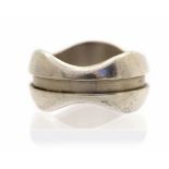 Regitze Overgaard for Georg Jensen, a Danish modernist silver ring,