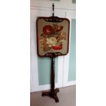 A Regency rosewood polescreen,