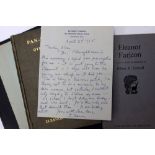 Signed Presentation Copies / Autograph Letter / Annotated Proof of "First Novel". Farjeon, Eleanor.