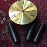 John Whitehurst of Derby, a 25cm circular brass face wall clock,