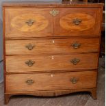 A George III mahogany secretaire,