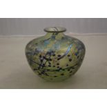 A Norman Stuart Clarke signed and dated 1992 'Cherry Blossom' design vase made at St Erths.