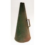 ***Bishton*** A 19th/20th Century tin land hailer, painted green exterior, red interior,