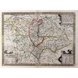 Anonymous [William Smith] 17th-century map of Staffordshire,