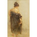 James Taylor (20th Century), 'Figure with Dressing Gown', signed l.r.