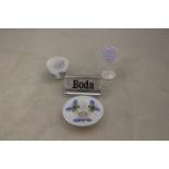 Three kosta boda Artist Collection miniatures ,