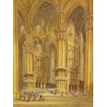 Henri Schafer (German, 1833-1916), 'St Lawrence, Nurenberg Germany'; 'Cathedral of Milan, Italy',