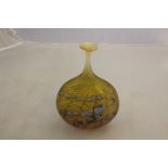 An early Martin Andrews 'Midnight Sun' design bottle/vase with an original gallery label to base.