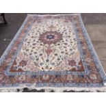 A Caucasian wool Tabriz design carpet,