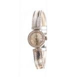 Omega, a circa 1960's lady's 18ct white gold Omega wristwatch, 1.