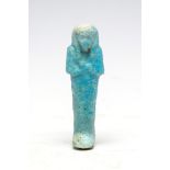 Egyptian Faience Shabti Late Period, C. 664 - 332 BC. E Provenance: Ex. Private Collection of 1920's