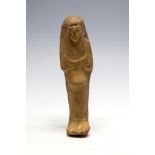 Egyptian Nile Clay Overseer Ushabti New Kingdom, Ramesside Period, 19th Dynasty, 1190 – 1070 BC. A