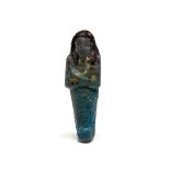 Egyptian Dark Blue Faience Ushabti Figure Third Intermediate Period, C. 1070 BC - 730 BC. A stunning