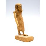 "AWAY" Egyptian Wooden Striding Female Figure. Middle Kingdom, 11-12th Dynasty, circa: 2055 – 1650