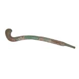 Egyptian Bronze Khopesh Sword Middle Kingdom, 2000-1300 BC. An extremely rare and unusual khopesh