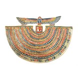 ***AWAY WITH JSB 05.12.18*** An Egyptian Cartonnage Wesekh Collar, C. 664 - 332 BC.This