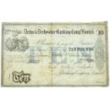 Derby & Derbyshire Banking Company £10 banknote, s