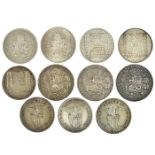 Mixed group of Silver World coins; 1907, 1908 and