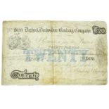 Derby & Derbyshire Banking Company £20 banknote, s