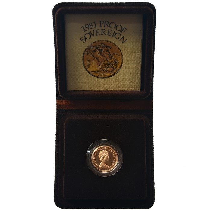 Proof Sovereign 1981, cased