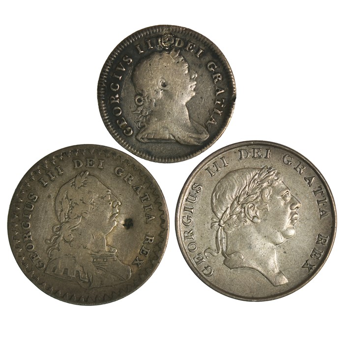 George III Bank tokens; 1805 Ten Pence Irish (hole