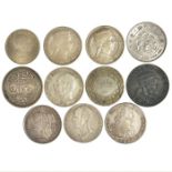 Mixed group of large Silver World coins; 1807 Spai