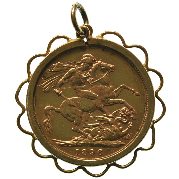 Sovereign in a 9ct pendant mount - Image 2 of 2