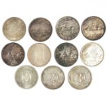 Canada Silver Dollars; 1936, 1939, 1951, 1953, 195